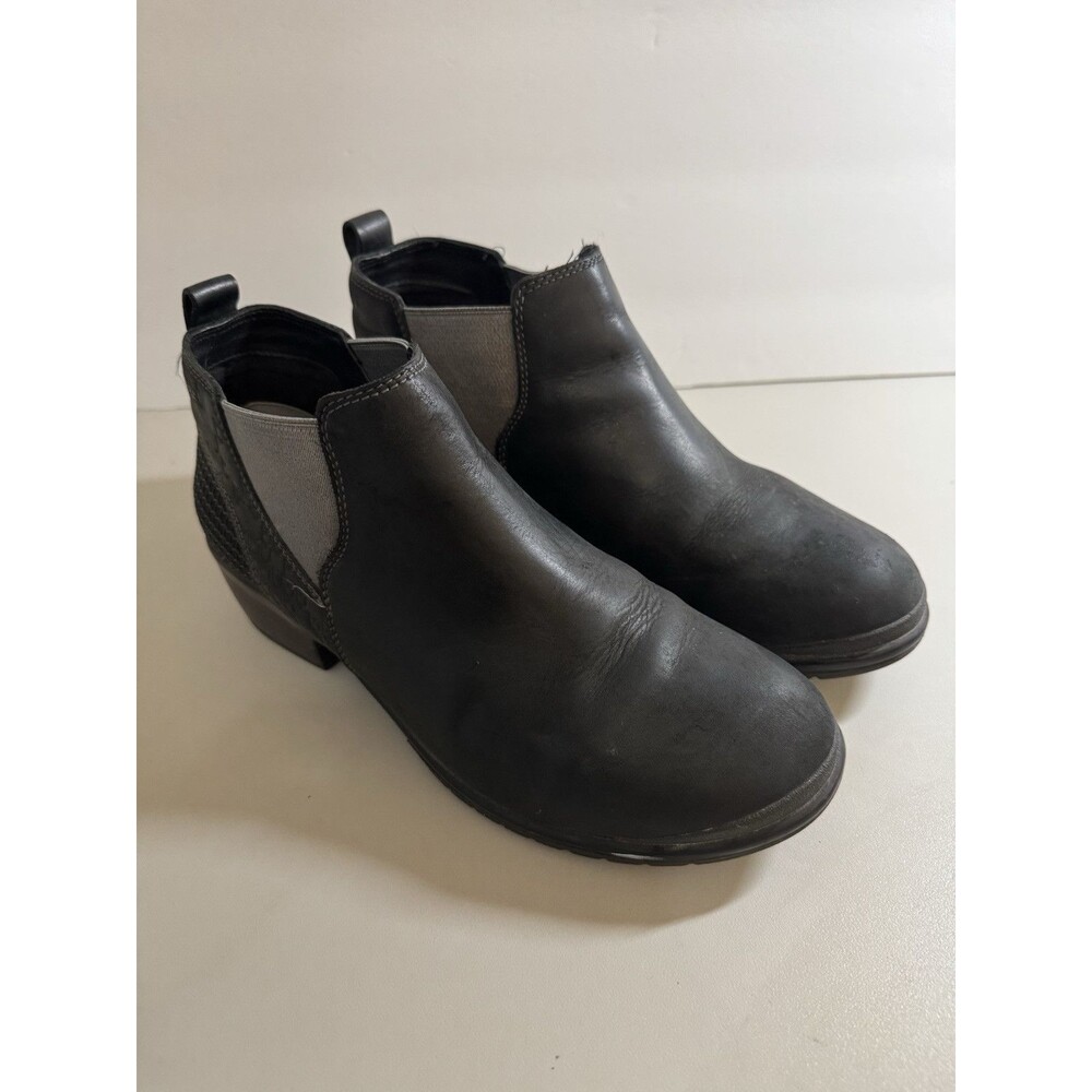 Keen Morrison Chelsea Boot Black Women's size 10 Bootie Slip On Leather Work